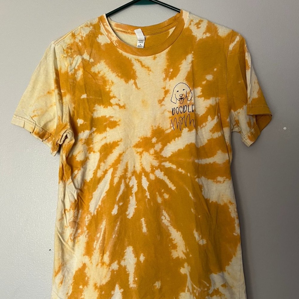Tie Dye Doodle Mom TShirt - Golden Doodle Lover Tshirt